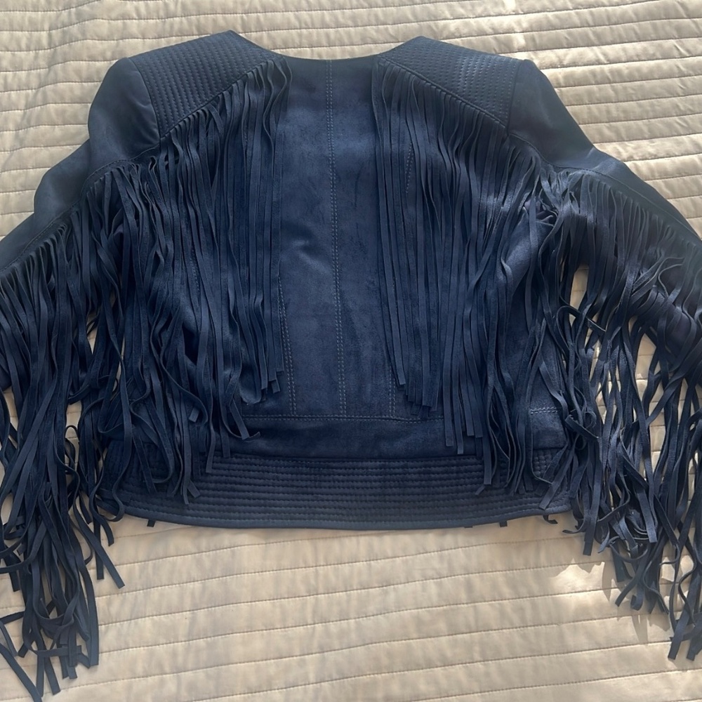BCBG Fringe Biker Jacket - Picture 5 of 6